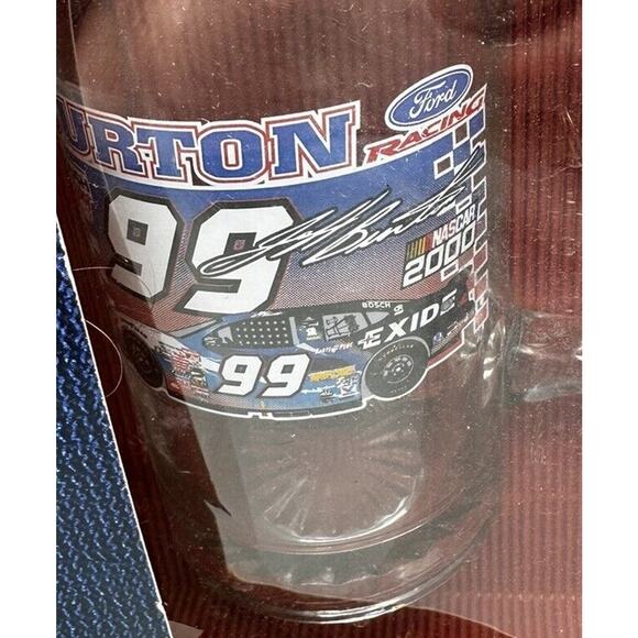 Sports Glassware Hunter Burton Nascar Fan Set Beer Glass Coffee Mug Shot Glass - Picture 2 of 7